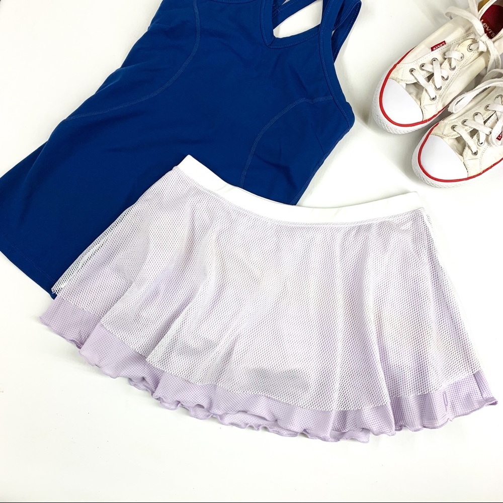 Prince Tennis Running Skort, Mesh, Net, Sheer